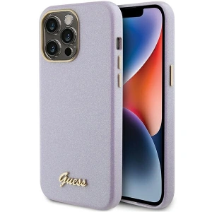 Wholesale Guess GUHCP15XPGMCSL Apple iPhone 15 Pro Max hardcase Glitter Glossy Script lilac - GUE2971 - {ean13} - Hurt