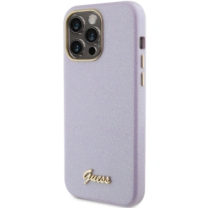 Wholesale Guess GUHCP15XPGMCSL Apple iPhone 15 Pro Max hardcase Glitter Glossy Script lilac - GUE2971 - {ean13} - Hurt