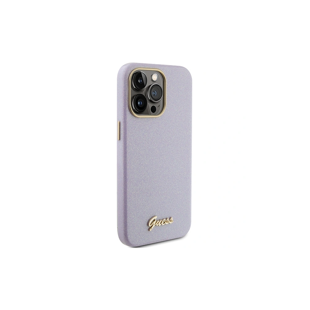 Wholesale Guess GUHCP15XPGMCSL Apple iPhone 15 Pro Max hardcase Glitter Glossy Script lilac - GUE2971 - {ean13} - Hurt