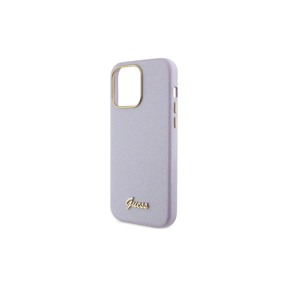 Wholesale Guess GUHCP15XPGMCSL Apple iPhone 15 Pro Max hardcase Glitter Glossy Script lilac - GUE2971 - {ean13} - Hurt