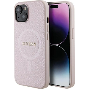 Hurtownia GSM - Etui Guess GUHMP15MPSAHMCP Apple iPhone 15 Plus / 14 Plus hardcase Saffiano MagSafe růžový/pink - GUE2972 - {ean13} - Hurt