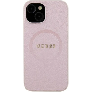 Hurtownia GSM - Etui Guess GUHMP15MPSAHMCP Apple iPhone 15 Plus / 14 Plus hardcase Saffiano MagSafe růžový/pink - GUE2972 - {ean13} - Hurt