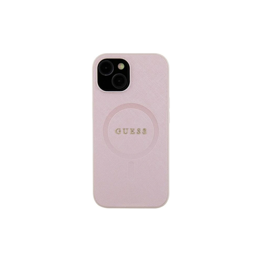 Hurtownia GSM - Etui Guess GUHMP15MPSAHMCP Apple iPhone 15 Plus / 14 Plus hardcase Saffiano MagSafe růžový/pink - GUE2972 - {ean13} - Hurt