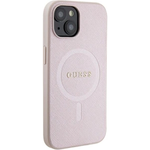 Hurtownia GSM - Etui Guess GUHMP15MPSAHMCP Apple iPhone 15 Plus / 14 Plus hardcase Saffiano MagSafe růžový/pink - GUE2972 - {ean13} - Hurt