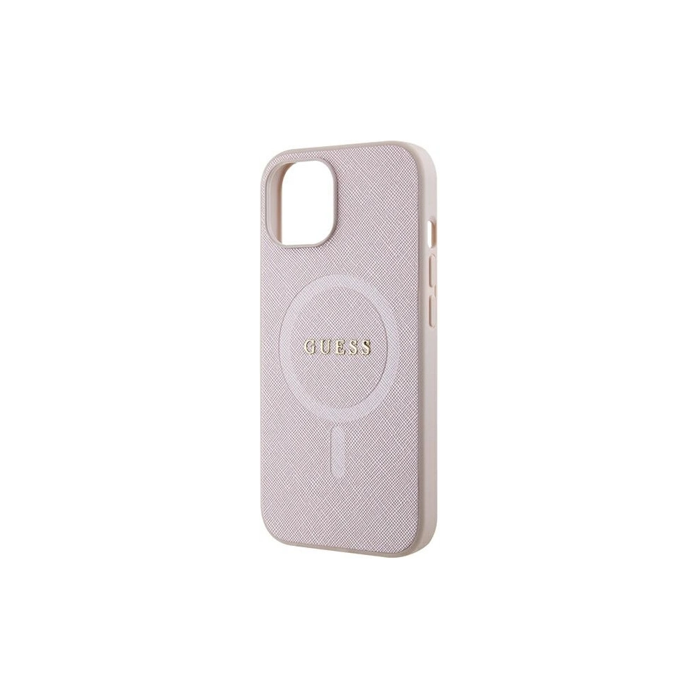 Hurtownia GSM - Etui Guess GUHMP15MPSAHMCP Apple iPhone 15 Plus / 14 Plus hardcase Saffiano MagSafe růžový/pink - GUE2972 - {ean13} - Hurt