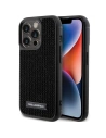 Etui Karl Lagerfeld KLHCP15XHDSPLK Apple iPhone 15 Pro Max hardcase Rhinestone Logo Metal Plate černý/black