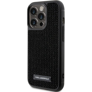 Hurtownia GSM - Case Karl Lagerfeld KLHCP15XHDSPLK Apple iPhone 15 Pro Max Hardcase Rhinestone Logo Metal Plate schwarz/black - KLD1730 - {ean13} - Hurt