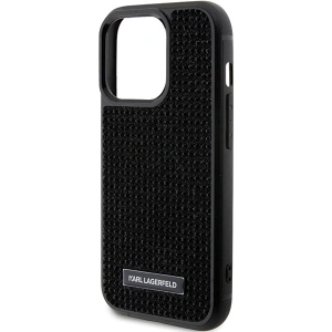 Hurtownia GSM - Case Karl Lagerfeld KLHCP15XHDSPLK Apple iPhone 15 Pro Max Hardcase Rhinestone Logo Metal Plate schwarz/black - KLD1730 - {ean13} - Hurt
