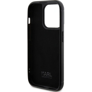 Hurtownia GSM - Case Karl Lagerfeld KLHCP15XHDSPLK Apple iPhone 15 Pro Max Hardcase Rhinestone Logo Metal Plate schwarz/black - KLD1730 - {ean13} - Hurt