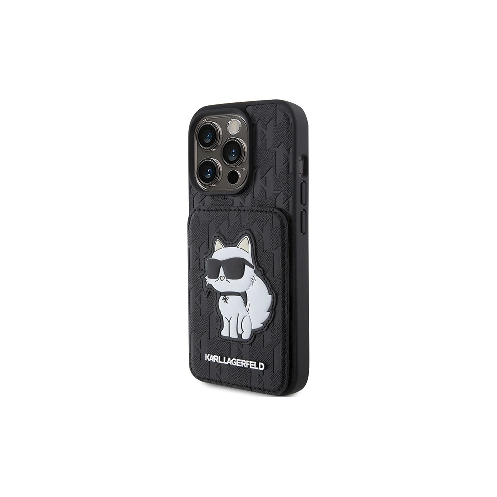 Hurtownia GSM - Etui Karl Lagerfeld KLHCP15XSAKCNSCK Apple iPhone 15 Pro Max kemény tok Saffiano Monogram Choupette fekete/black - KLD1731 - {ean13} - Hurt