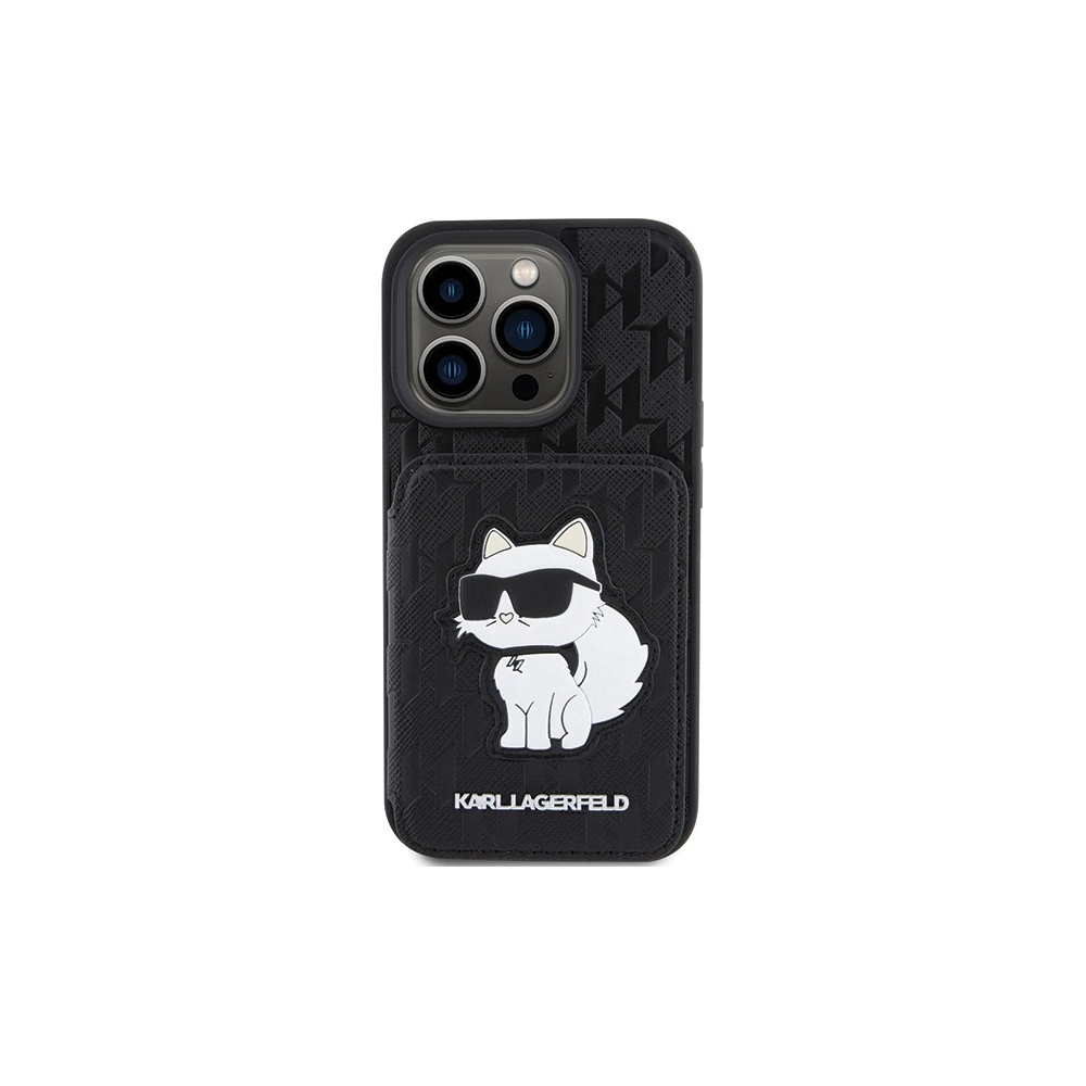 Hurtownia GSM - Etui Karl Lagerfeld KLHCP15XSAKCNSCK Apple iPhone 15 Pro Max kemény tok Saffiano Monogram Choupette fekete/black - KLD1731 - {ean13} - Hurt
