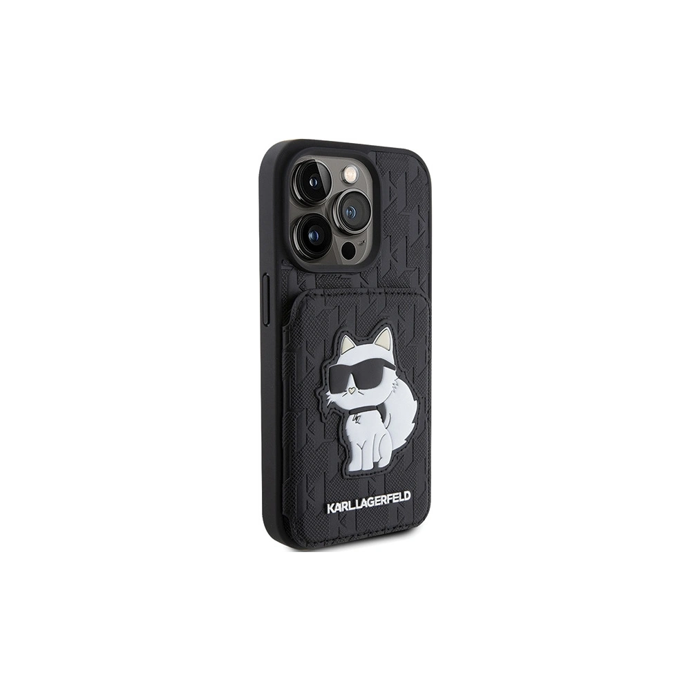 Hurtownia GSM - Etui Karl Lagerfeld KLHCP15XSAKCNSCK Apple iPhone 15 Pro Max kemény tok Saffiano Monogram Choupette fekete/black - KLD1731 - {ean13} - Hurt
