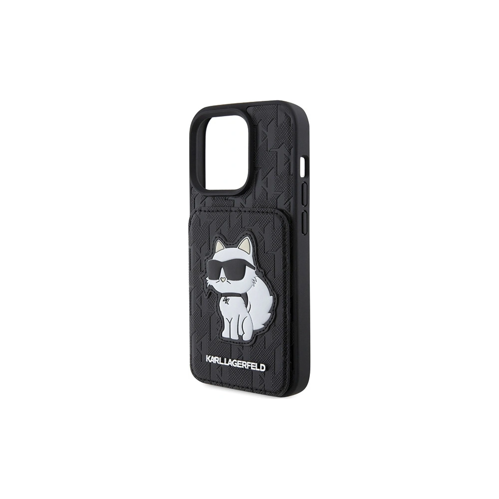 Hurtownia GSM - Etui Karl Lagerfeld KLHCP15XSAKCNSCK Apple iPhone 15 Pro Max kemény tok Saffiano Monogram Choupette fekete/black - KLD1731 - {ean13} - Hurt
