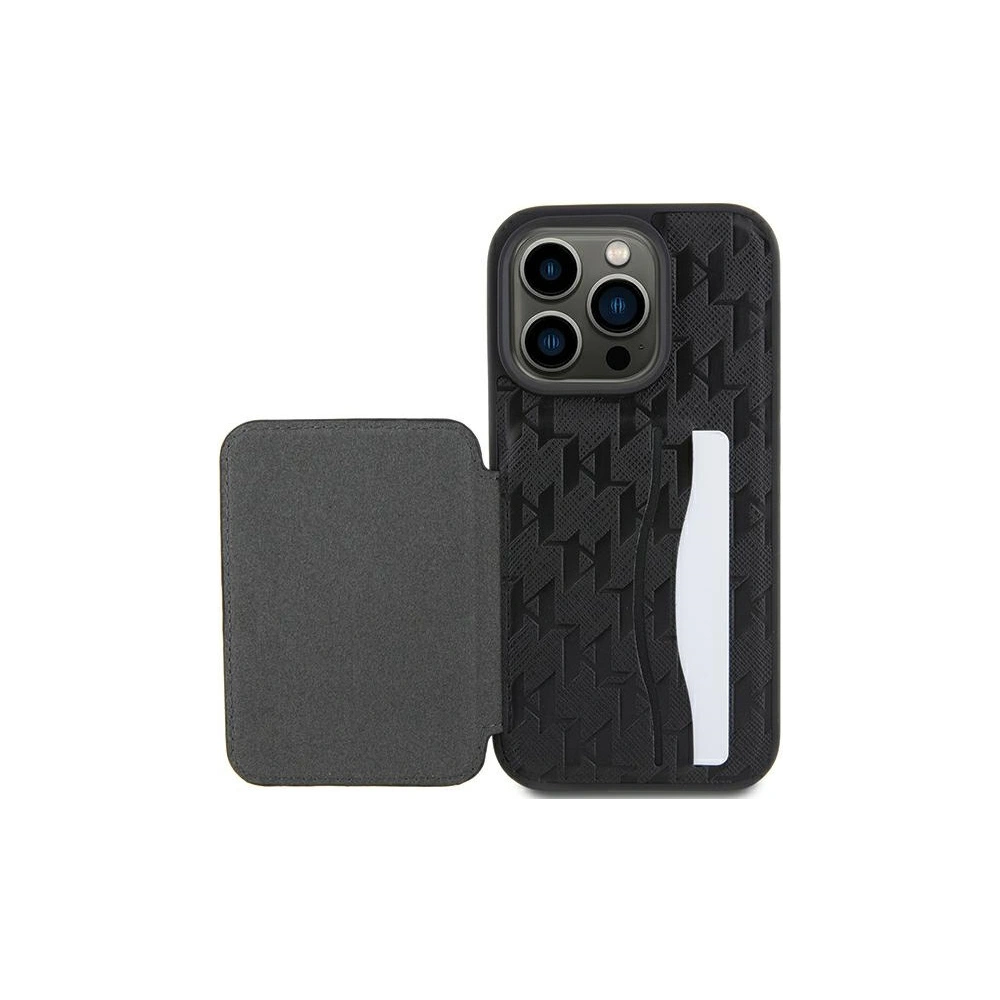 Hurtownia GSM - Etui Karl Lagerfeld KLHCP15XSAKCNSCK Apple iPhone 15 Pro Max kemény tok Saffiano Monogram Choupette fekete/black - KLD1731 - {ean13} - Hurt