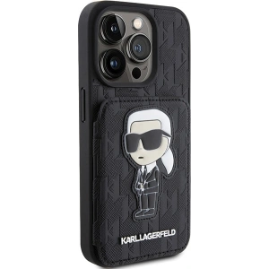 Hurtownia GSM - Etui Karl Lagerfeld KLHCP15XSAKKNSCK Apple iPhone 15 Pro Max hardcase Saffiano Monogram Ikonik Patch negru/black - KLD1732 - {ean13} - Hurt