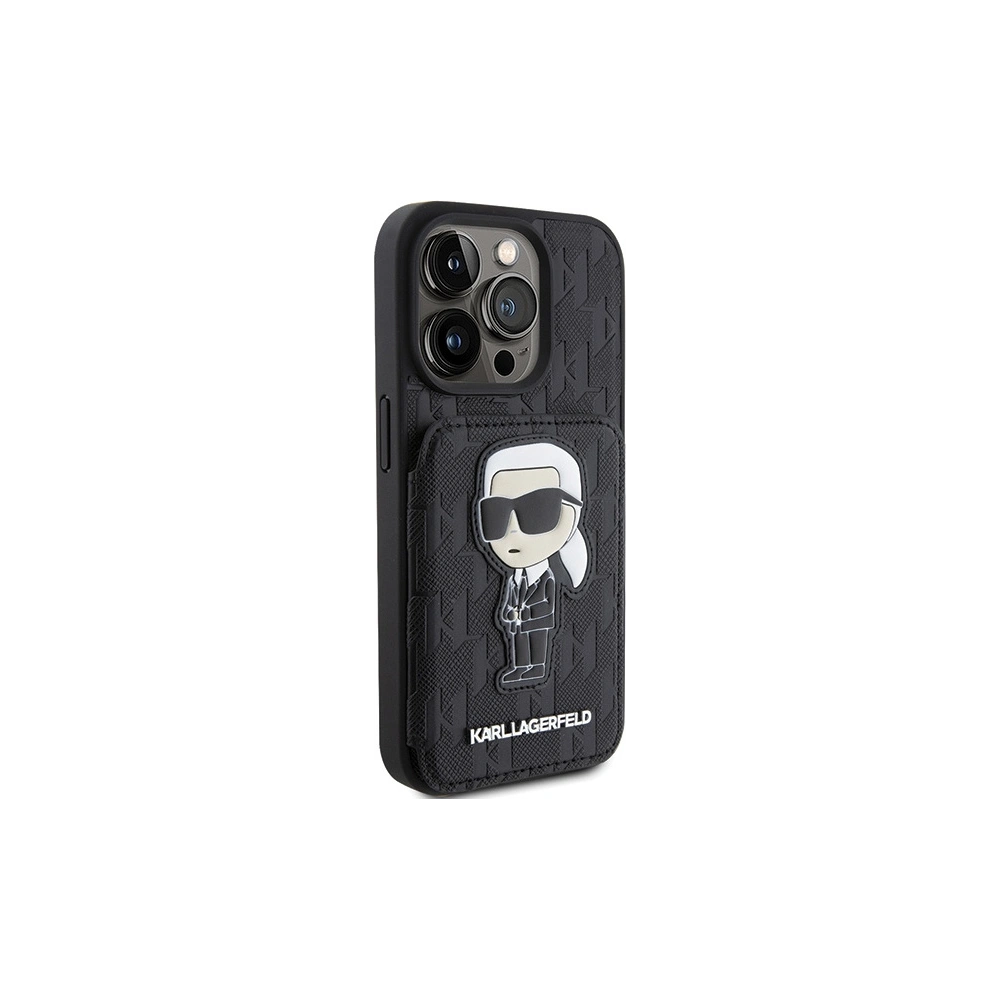 Hurtownia GSM - Etui Karl Lagerfeld KLHCP15XSAKKNSCK Apple iPhone 15 Pro Max hardcase Saffiano Monogram Ikonik Patch negru/black - KLD1732 - {ean13} - Hurt