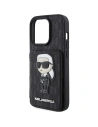Hurtownia GSM - Etui Karl Lagerfeld KLHCP15XSAKKNSCK Apple iPhone 15 Pro Max kemény tok Saffiano Monogram Ikonik Patch fekete/black - KLD1732 - {ean13} - Hurt