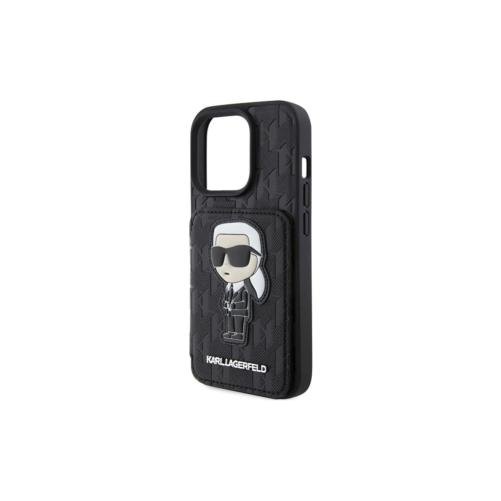 Hurtownia GSM - Etui Karl Lagerfeld KLHCP15XSAKKNSCK Apple iPhone 15 Pro Max kemény tok Saffiano Monogram Ikonik Patch fekete/black - KLD1732 - {ean13} - Hurt
