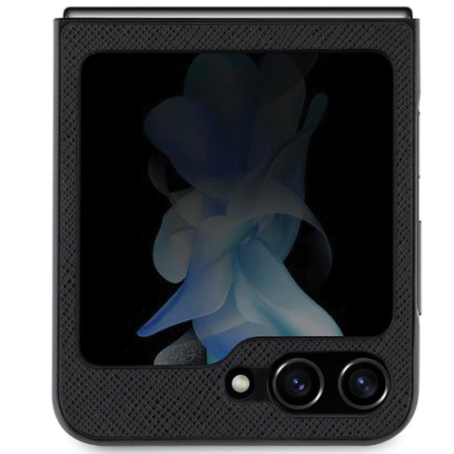 Etui Karl Lagerfeld KLHCZF5SAKCNPK Samsung Galaxy Z Flip5 hardcase Saffiano Karl&Choupette Pin czarny/black