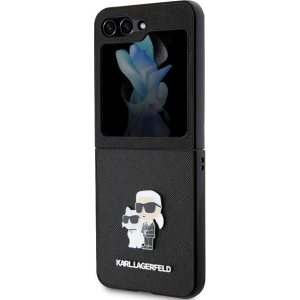 Hurtownia GSM - Case Karl Lagerfeld KLHCZF5SAKCNPK Samsung Galaxy Z Flip5 Hardcase Saffiano Karl&Choupette Pin schwarz/black - KLD1733 - {ean13} - Hurt