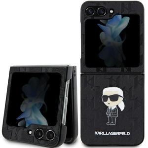 Hurtownia GSM - Case Karl Lagerfeld KLHCZF5SAPKINPK Samsung Galaxy Z Flip5 Hardcase Saffiano Monogram Ikonik Pin schwarz/black - KLD1734 - {ean13} - Hurt