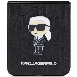 Hurtownia GSM - Case Karl Lagerfeld KLHCZF5SAPKINPK Samsung Galaxy Z Flip5 Hardcase Saffiano Monogram Ikonik Pin schwarz/black - KLD1734 - {ean13} - Hurt