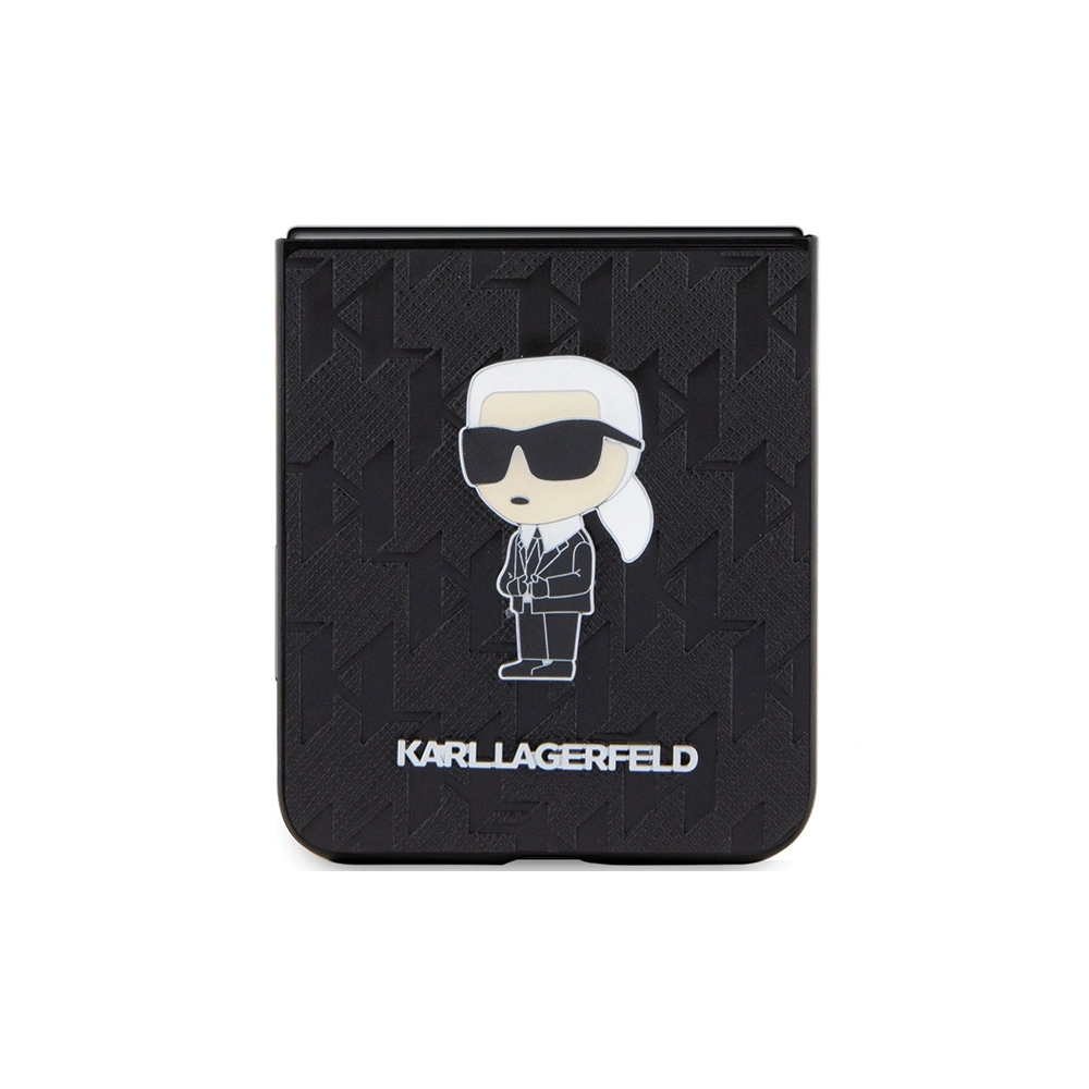 Hurtownia GSM - Case Karl Lagerfeld KLHCZF5SAPKINPK Samsung Galaxy Z Flip5 Hardcase Saffiano Monogram Ikonik Pin schwarz/black - KLD1734 - {ean13} - Hurt