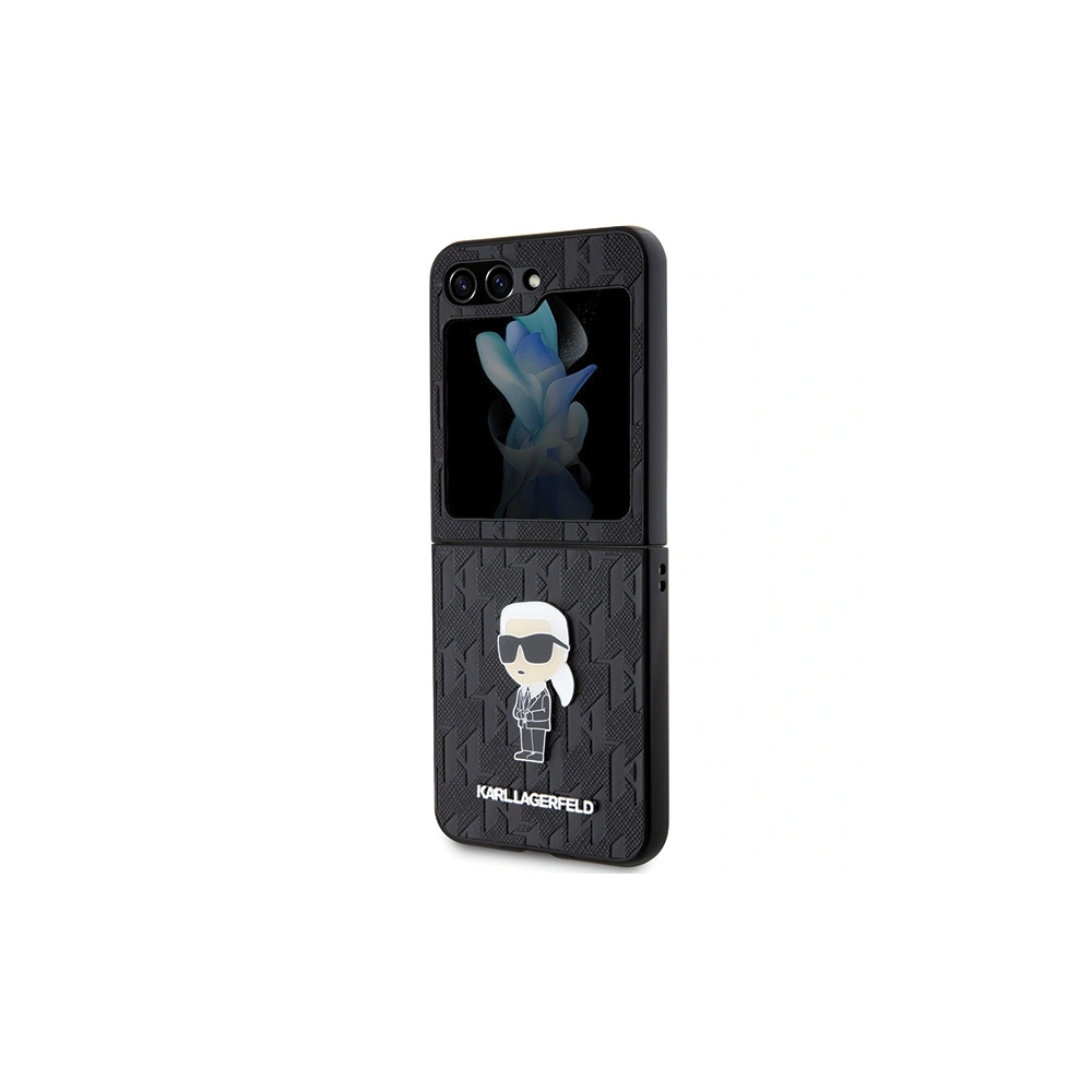 Hurtownia GSM - Case Karl Lagerfeld KLHCZF5SAPKINPK Samsung Galaxy Z Flip5 Hardcase Saffiano Monogram Ikonik Pin schwarz/black - KLD1734 - {ean13} - Hurt
