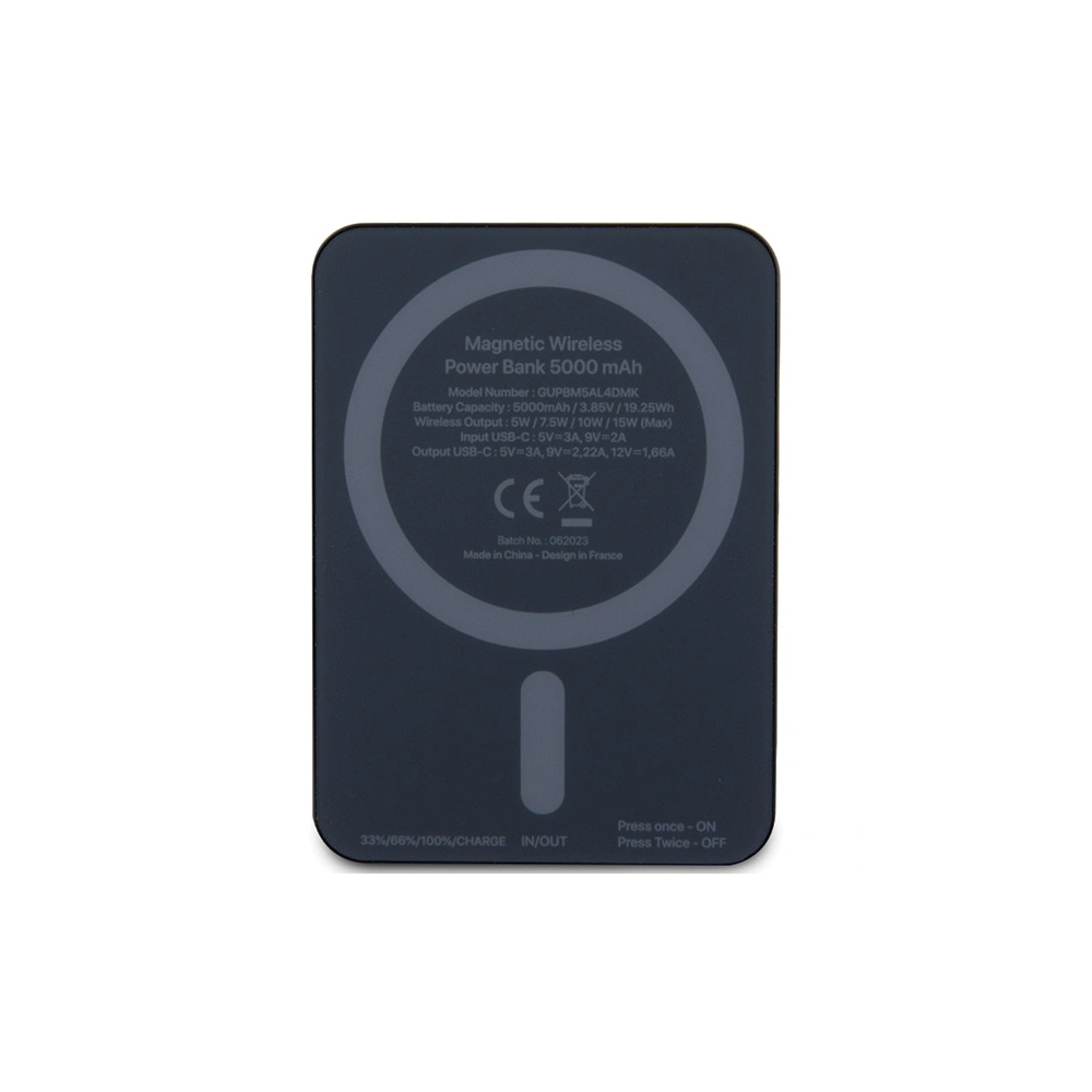 Hurtownia GSM - Powerbank indukțional Karl Lagerfeld KLPBM5KIOTTGK 15W 5000mAh Outline Ikonik MagSafe negru/black - KLD1735 - {ean13} - Hurt