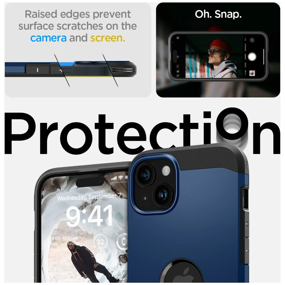 Wholesale Spigen Tough Armor Mag MagSafe Apple iPhone 15 Navy Blue - SPN3106 - {ean13} - Hurt