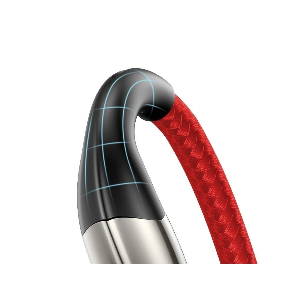 Hurtownia GSM - Kabel Lightning s LED diodou Baseus Horizontální 1m 2.4A (červený) - BSU435RED - {ean13} - Hurt