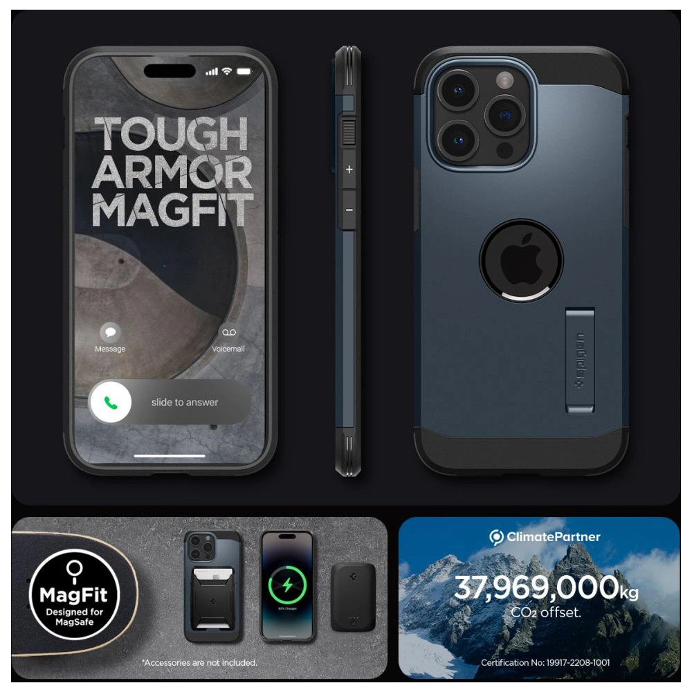 Hurtownia GSM - Etui Spigen Tough Armor Mag MagSafe Apple iPhone 15 Pro Metal Slate - SPN3107 - {ean13} - Hurt