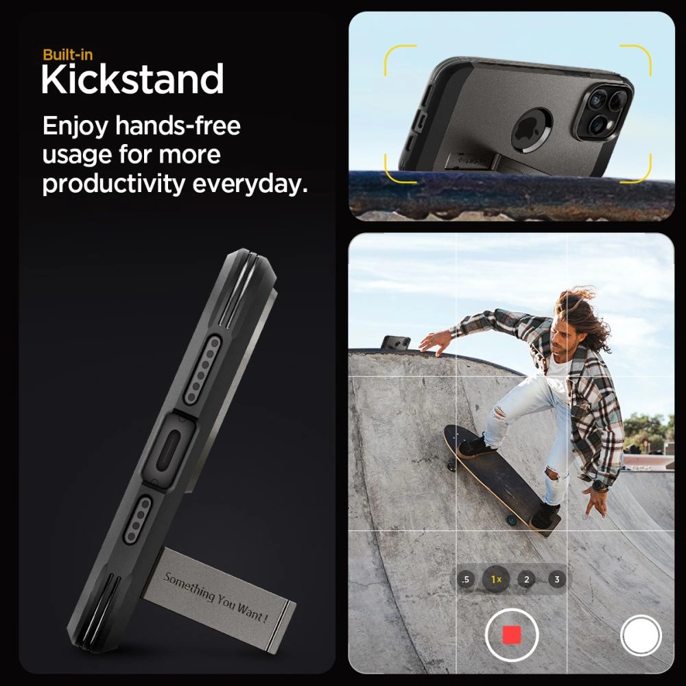 Hurtownia GSM - Etui Spigen Tough Armor Mag MagSafe Apple iPhone 15 Pro Gunmetal - SPN3108 - {ean13} - Hurt