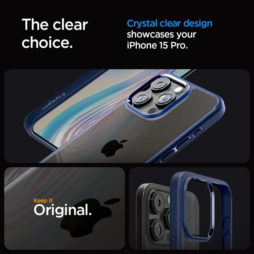 Hurtownia GSM - Etui Spigen Ultra Hybrid Apple iPhone 15 Pro Albastru Navy - SPN3109 - {ean13} - Hurt