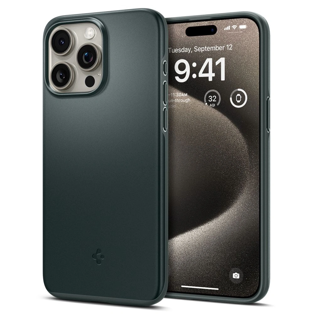 Hurtownia GSM - Etui Spigen Thin Fit Apple iPhone 15 Pro Max Abyss Green - SPN3110 - {ean13} - Hurt
