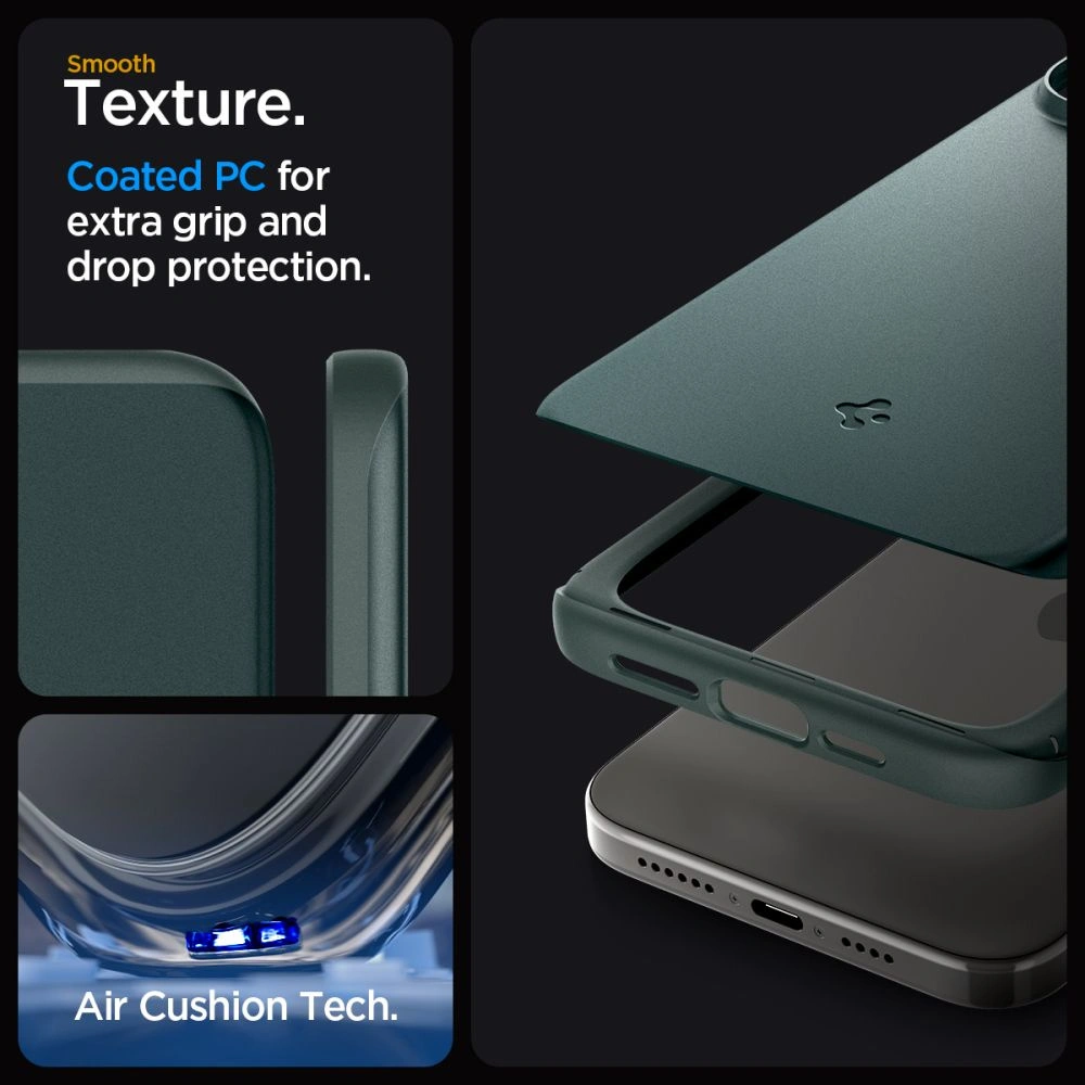 Hurtownia GSM - Etui Spigen Thin Fit Apple iPhone 15 Pro Max Abyss Green - SPN3110 - {ean13} - Hurt