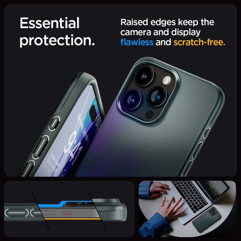 Hurtownia GSM - Etui Spigen Thin Fit Apple iPhone 15 Pro Max Abyss Green - SPN3110 - {ean13} - Hurt