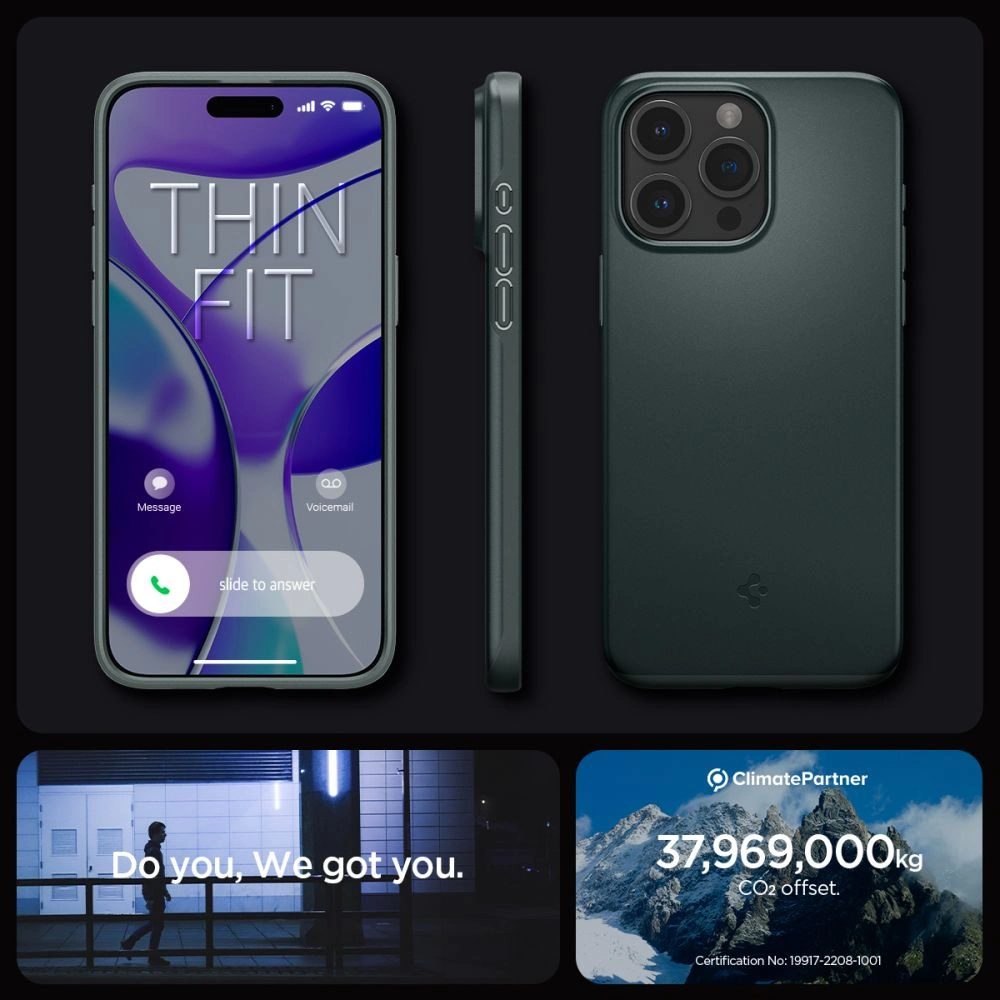 Hurtownia GSM - Etui Spigen Thin Fit Apple iPhone 15 Pro Max Abyss Green - SPN3110 - {ean13} - Hurt