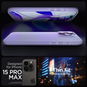 Wholesale Spigen Thin Fit Apple iPhone 15 Pro Max Iris Purple - SPN3111 - {ean13} - Hurt