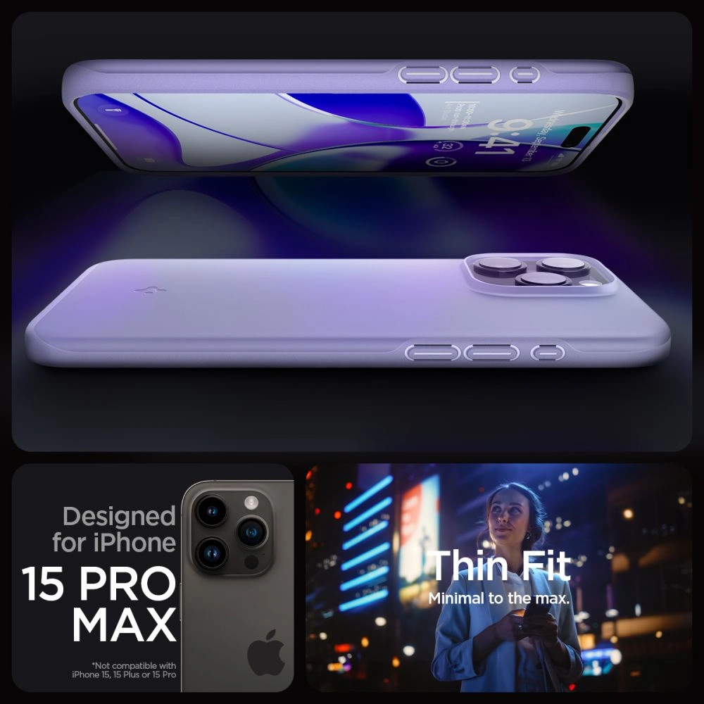 Hurtownia GSM - Etui Spigen Thin Fit Apple iPhone 15 Pro Max Iris Purple - SPN3111 - {ean13} - Hurt