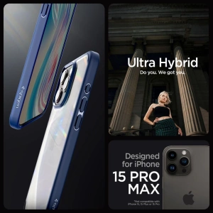 Hurtownia GSM - Etui Spigen Ultra Hybrid Apple iPhone 15 Pro Max Albastru închis - SPN3112 - {ean13} - Hurt