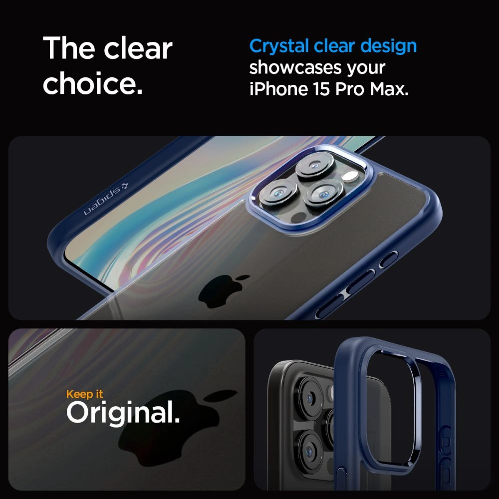 Hurtownia GSM - Etui Spigen Ultra Hybrid Apple iPhone 15 Pro Max Albastru închis - SPN3112 - {ean13} - Hurt