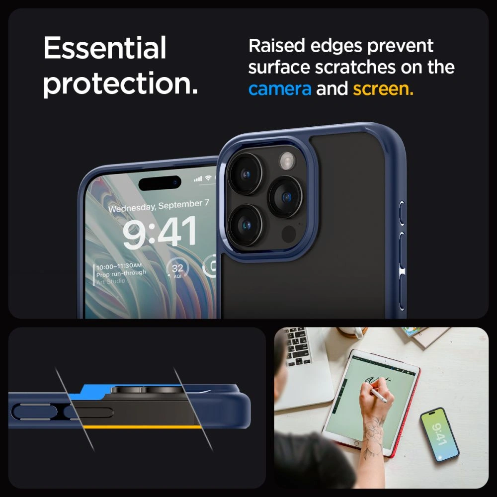 Hurtownia GSM - Etui Spigen Ultra Hybrid Apple iPhone 15 Pro Max Albastru închis - SPN3112 - {ean13} - Hurt