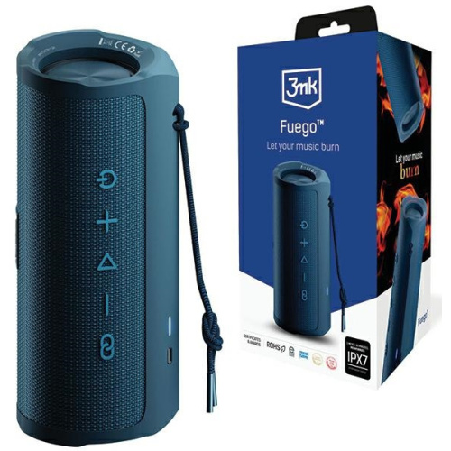 3MK Distributor - 5903108528276 - 3MK5280 - 3MK Fuego 30W Bluetooth 5.3 TWS wireless speaker IPX7 blue - B2B homescreen