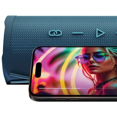 Głośnik bezprzewodowy 3MK Fuego 30W Bluetooth 5.3 TWS IPX7 niebieski/blue