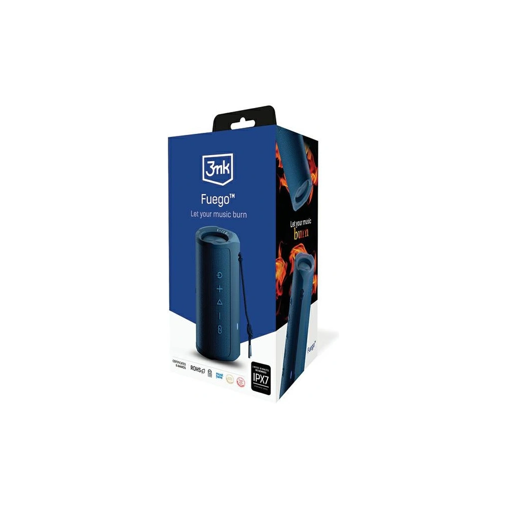 Hurtownia GSM - Vezeték nélküli hangszóró 3MK Fuego 30W Bluetooth 5.3 TWS IPX7 kék/blue - 3MK5280 - {ean13} - Hurt