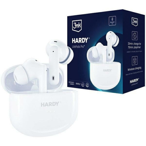 3MK Distributor - 5903108528290 - 3MK5281 - 3MK Hardy LifePods Pro Bluetooth 5.3 ANC wireless headphones white - B2B homescreen