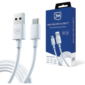 Hurtownia GSM - Kabel 3MK Hyper Cable USB-A / USB-C 5A 60W 1.2m alb/white - 3MK5283 - {ean13} - Hurt