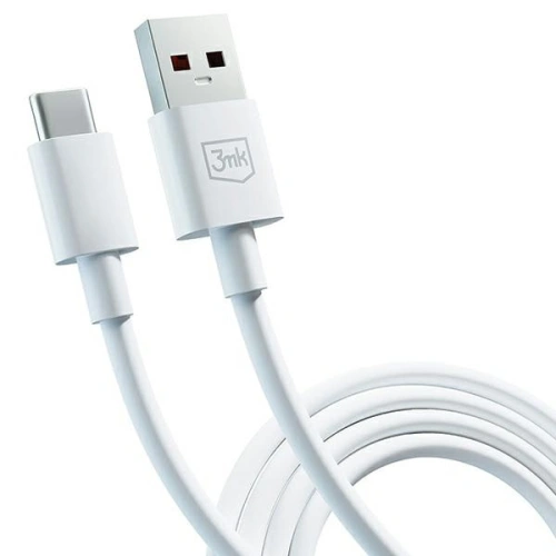 Kabel 3MK Hyper Cable USB-A / USB-C 5A 60W 1.2m biały/white