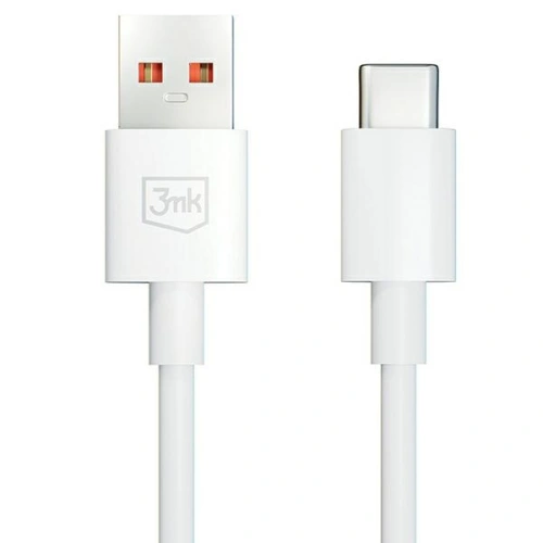 Kabel 3MK Hyper Cable USB-A / USB-C 5A 60W 1.2m biały/white